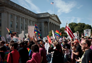 Illustration for article titled Scenes From The National Equality March